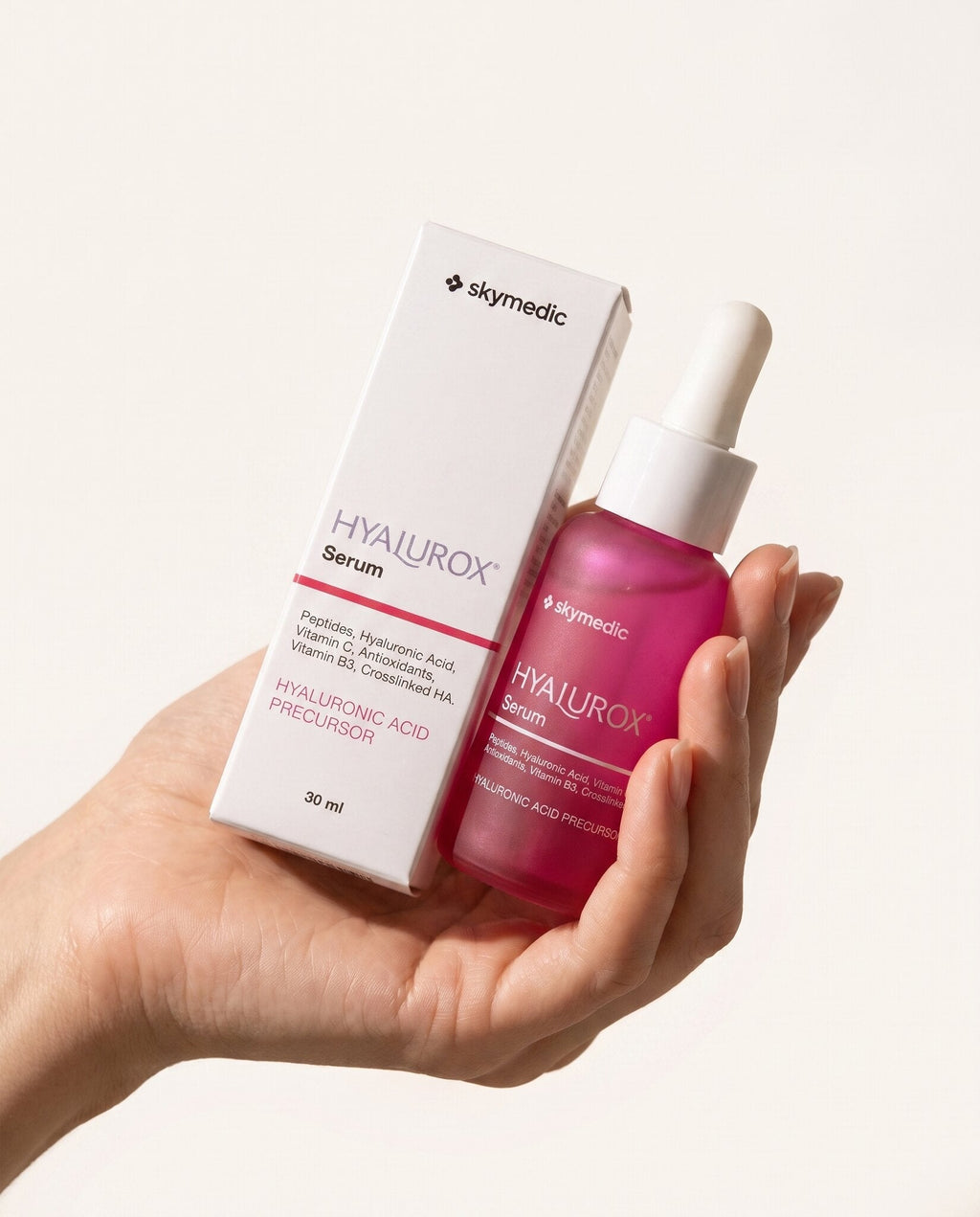 Hyalurox Serum — in use